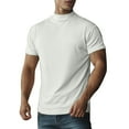 thumbnail image 1 of adviicd Chemises de Plage pour Hommes T-Shirt à Paillettes Manches Courtes Col Rond Fête Blanc,L, 1 of 4