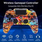 Wireless Controller Compatible with P4/P4 Slim/P4 Pro/Windows PC, Graffiti