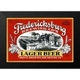 thumbnail image 2 of Vintage Booze Labels 24x17 Black Modern Framed Museum Art Print Titled - Fredericksburg Brewing Co.s Lager Beer, 2 of 5