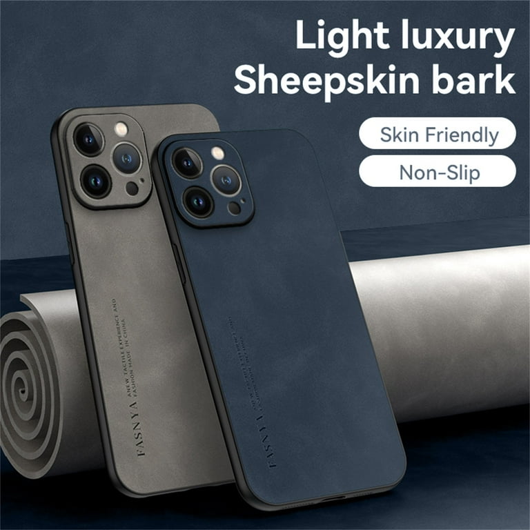 for iPhone 13 Pro Max Case, Classic Soft TPU and PU Leather Slim Cover  Case, Anti-Vibration Anti-Slip Ultralight Luxury Phone Case Cover for iPhone  13 Pro Max 6.7 Inch for Men &