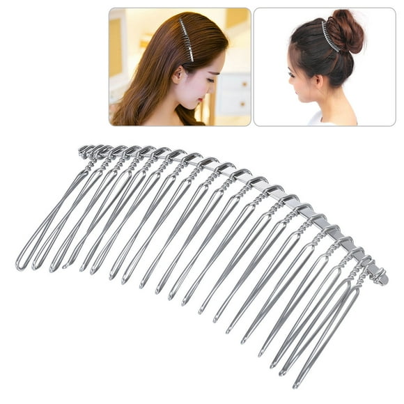 CIMAXIC 5Ud Peine De Metal Plata Para De En Ocasiones Especiales