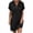 Black, variant on Yijfswar Womens T Shirt Dresses Summer Casual V Neck Short Sleeve Flowy Tshirt Dress Casual Loose Sundress