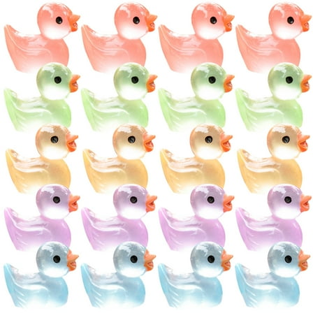 UNOMOR 50pcs Tiny Figurines Assorted Color Mini Garden Decoration for Potted Plants