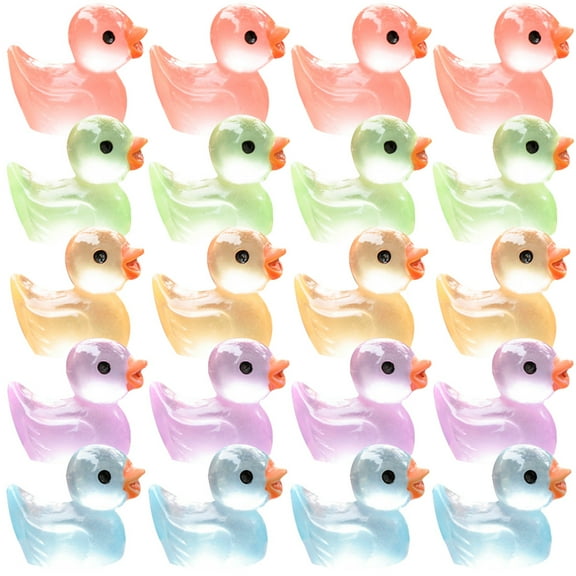 UNOMOR 50pcs Tiny Figurines Assorted Color Mini Garden Decoration for Potted Plants