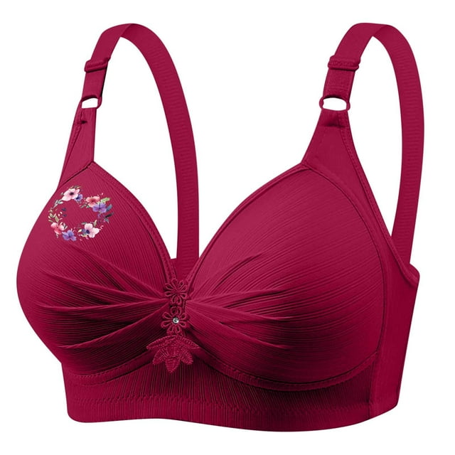 Women's Wireless Push-Up Bra, Breathable Comfort Design, for Everyday Wear and All-Day Relaxation, No Underwire Support