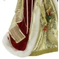 thumbnail image 3 of Windy Hill Collection 16" Inch Standing Red Floral Angel Christmas Tree Topper or Table Top 416570, 3 of 4