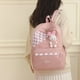 thumbnail image 1 of Mochila para niños Mochila grande para estudiantes Mochila con cremallera con colgante de animal lindo (rosa), 1 of 2