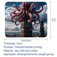 thumbnail image 5 of FeBohao Funny Mouse Pad Mat for Desk Jiaji Cloth Portable Unique Soft Pattern Small Retro Office Computer Women Chic Cool Vintage Essentials Kids Size Jellyfish, 5 of 6