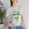 thumbnail image 5 of Olives Are Life T-shirt Unisex, Funny Olive Lover Short Sleeve Nostalgic Tee, Gray, Large, 5 of 9