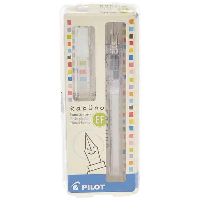 Pluma estilográfica PILOT Kakuno Clear Barrel con punta extrafina