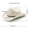 thumbnail image 2 of Women's Western Denim Cowboy Hat with Curved and Brim for Everyday Style, 2 of 2