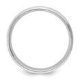 thumbnail image 2 of 14k White Gold 6mm Heavyweight Comfort Fit Brushed Satin/Polished Milgrain Grooved Edge Wedding Band Size 8, 2 of 5