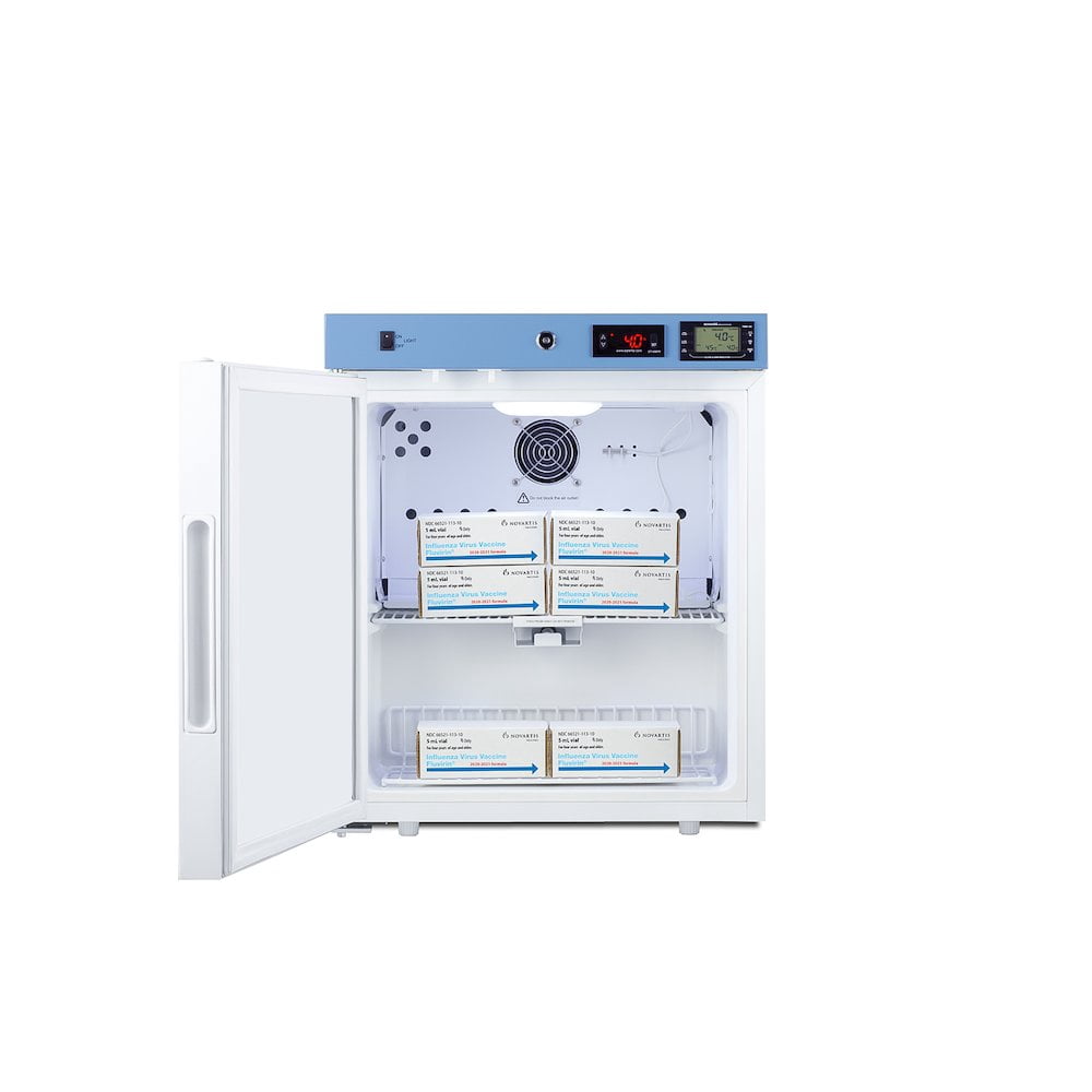 Summit Appliance ACR161WNSF456LHD 19 in. Compact Healthcare Refrigerator - Certified to NSF & ANSI 456 Vaccine Storage Standard - LHD, White