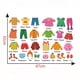 thumbnail image 3 of 1 Set Niños Cómoda Ropa Calcomanías Ropa Ordenar Pegatinas Ropa extraíble Clasificación Etiquetas, 3 of 5