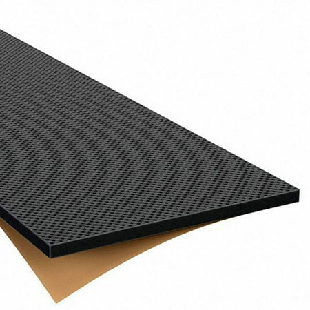 

3/16 Thick Black Strengthened Textured EPDM Rubber Sheets with Adhesive Back for Waterproofing 36 Width 1 Ft. Sold by the Foot