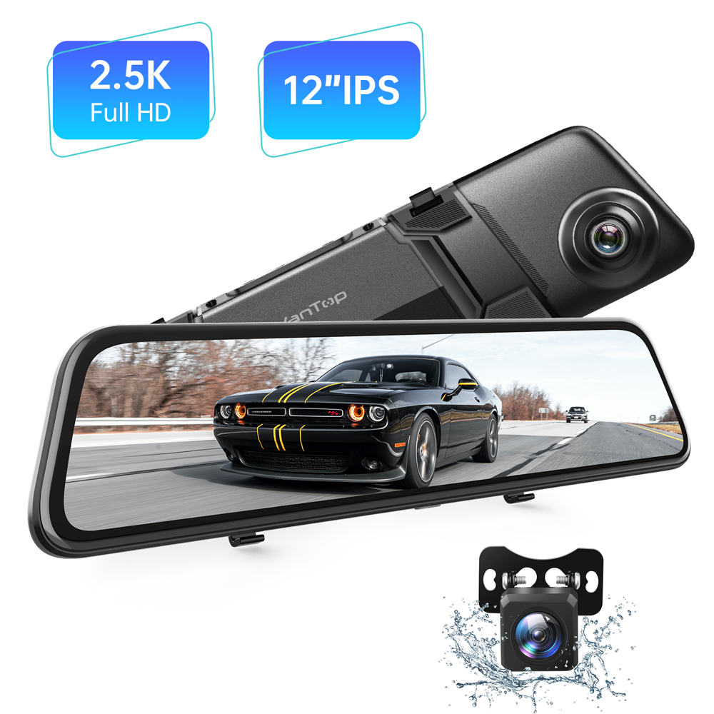 Vantop H612 Dual Dash Cam 2.5K FHD Car Driving Recorder/Mirrow Camera