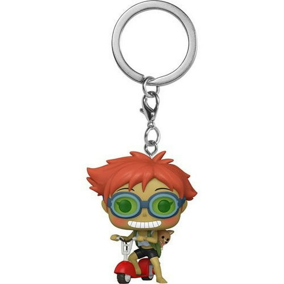 FUNKO POP! KEYCHAIN: CowboyBebop-Edward On Scooter w/Ein  [COLLECTABLES] Vinyl Figure