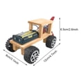 thumbnail image 5 of Garosa Wooden DIY Electric Wind Power Car Model Children Handmade Assembly Toy Educational Toy, DIY Handmade Car, Handmade Wind Power Car, 5 of 5