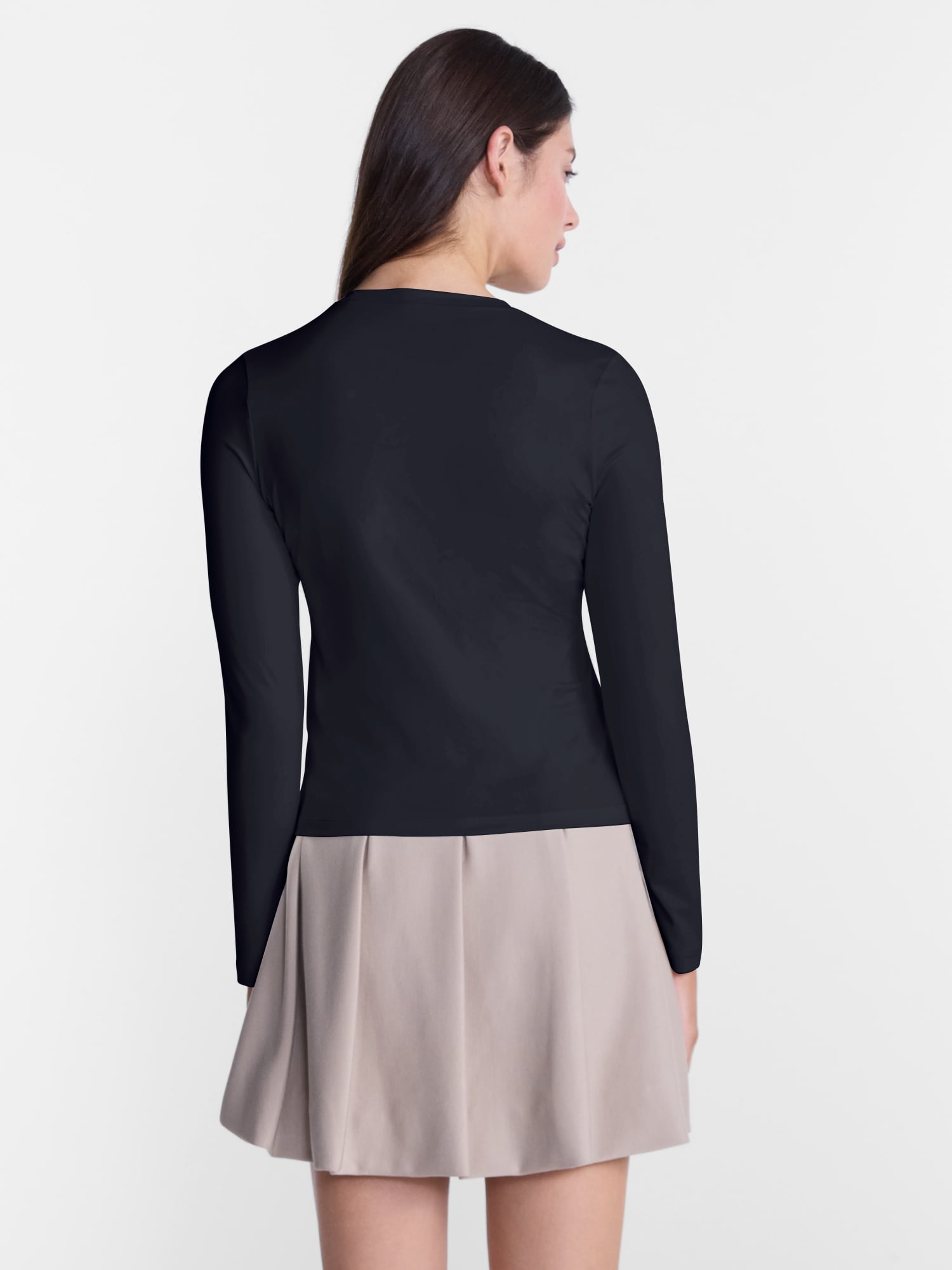 Avia Women's and Women's Plus Long Sleeve SoftSculpt Top, Size XS-4X