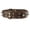 Brown, variant on Real Leather Red Spiked Dog Collar Spikes, 1.6" Wide. Fits 19"-23" Neck, Large Breeds Rottweiler, Pit Bull.