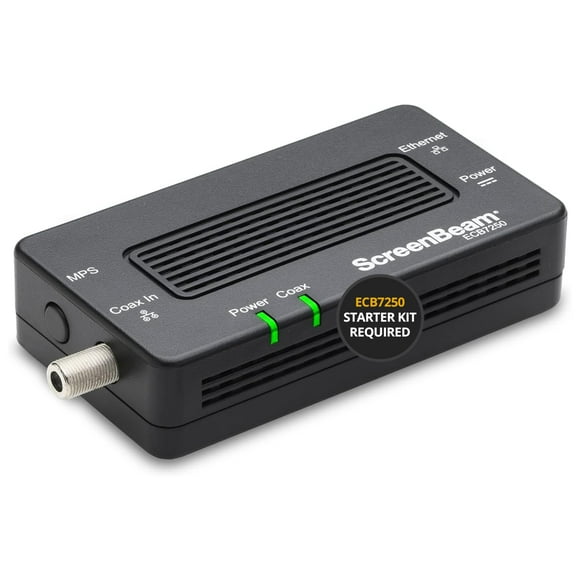 ScreenBeam Bonded MoCA 2.5 Network Adapter for Highest Speed Internet, Ethernet Over Coax - Single Add-On Adapter for Existing MoCA Network (Model: E
