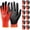 Red (3 Pairs), variant on Work Gloves for Men,Ultra Thin and Lightweight Working Gloves with Grip,3 Pairs Bulk Pack Construction Gloves with Polyurethane Coating,Safety Gloves for Light Duty Work (Black, Large)