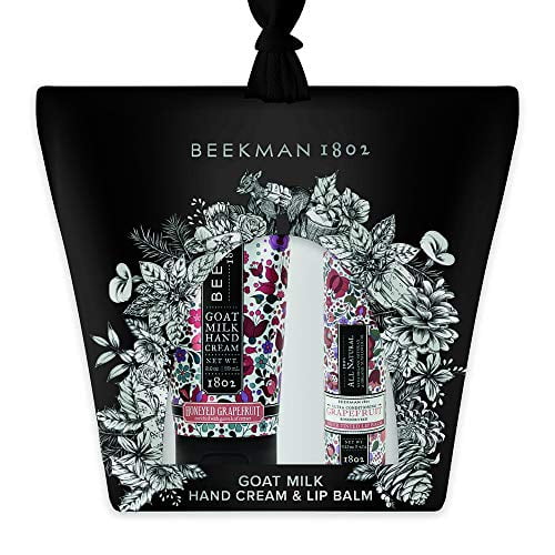 Beekman 1802 Hand Cream and Lip Balm Gift Set Honey Grapefruit