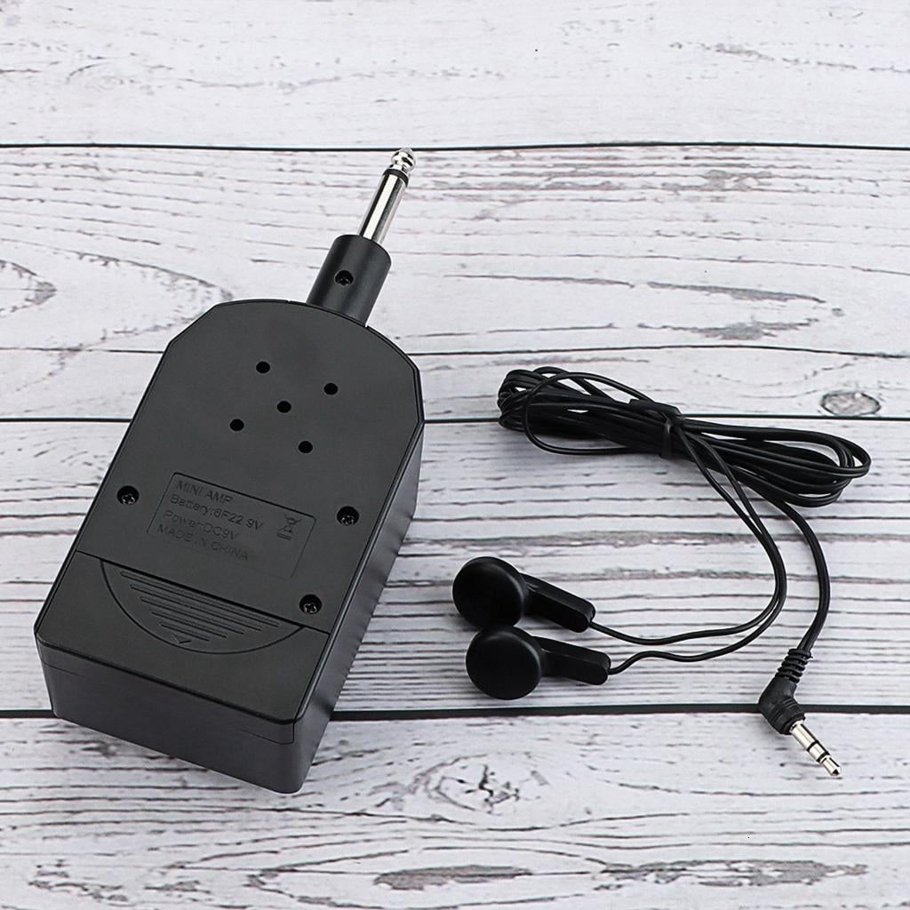 Compact Black Guitar Amplifier Light Weight Portable Guitar Headphone Amp