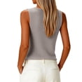 thumbnail image 4 of OIOLOYJM Womens Summer Sleeveless Tank Tops 2026 Casual V Neck Knit Cami Shirts Going Out Trendy Lounge Outfits Gray M, 4 of 4