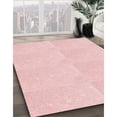 thumbnail image 3 of Ahgly Tapis Rond Lavable en Machine Intérieur Transitionnel Rose Corail Clair, 5 Pieds Rond, 3 of 7