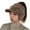 Coffee color, variant on Women Knitted Baseball Hat for Artists Rappers Painter Writer for Cold Winter Furry Empty Top Baseball Hat