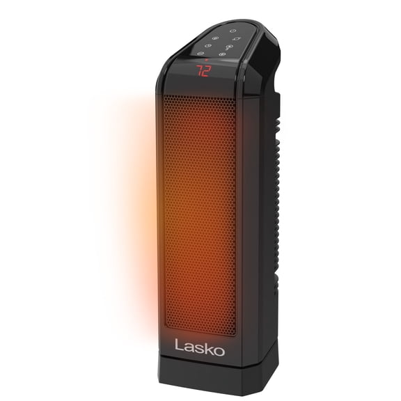 Lasko Ready Heat CT16570 Black 1500W 3 Speed, Oscillating Ceramic Tower Space Heater