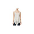 thumbnail image 1 of Rachel Roy Womens Contrast Sweater Tank Top, White, Large, 1 of 1