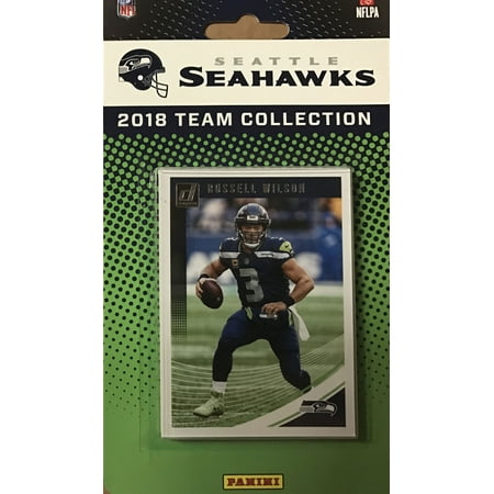 Seattle Seahawks 2018 Donruss NFL Football Complete Mint 11 Card Team Set with Russell Wilson, Earl Thomas, Rashaad Penny Rookie card