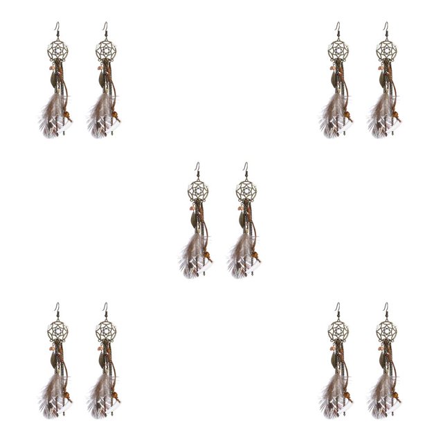 Qarigey Pendientes redondos para mujer, hojas, Manual, agraciado, misterioso, a la moda, atractivos, colgantes para las orejas, joyería para Type5 NO5