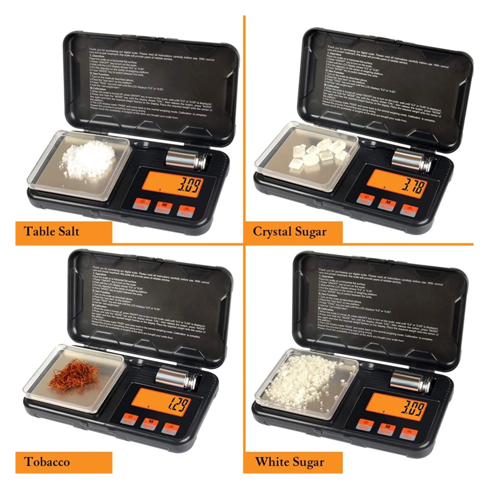 Electronic Digital Scale 200g 0.01g / 50g 0.001g Mini Scale, Precision Professional Pocket Scale Milligram Calibration Weights ,High Precision