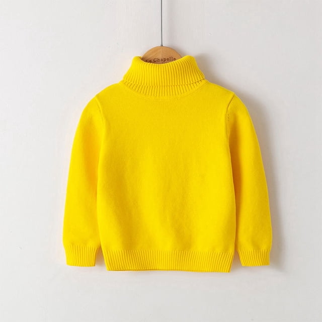 Chandails pour Garçons, Tricot Classique pour Tout-Petits, Col Rond, Style Col Roulé, Automne et Hiver
