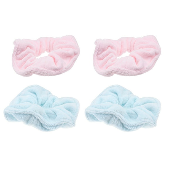 MUSEYA 4Pcs Hair Scrunchies Assorted Color Hair Band Ties for Women Swimming
