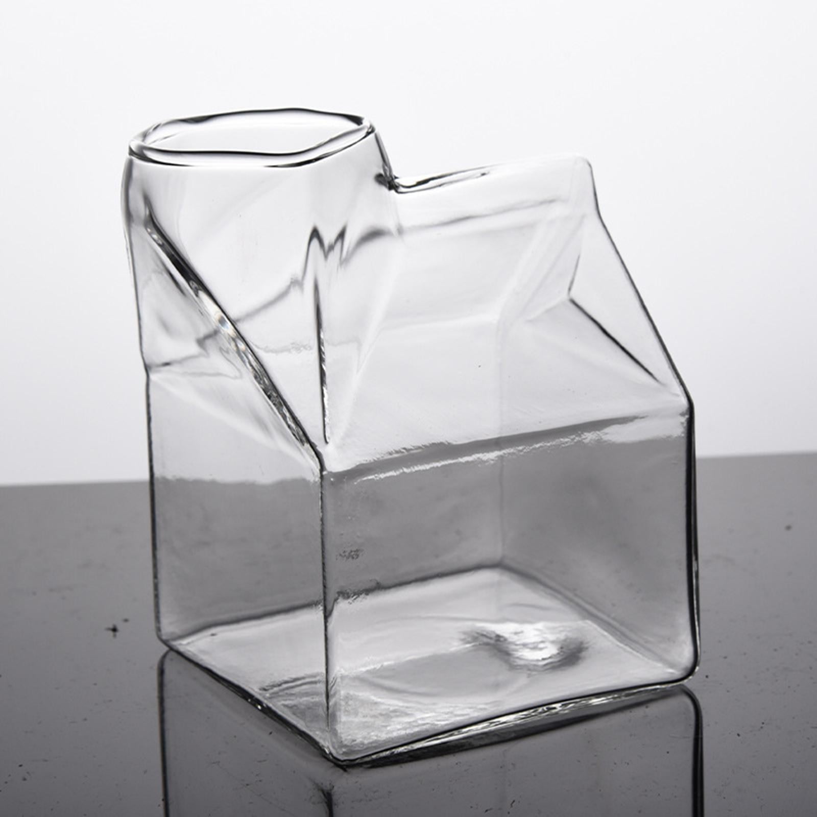 kowaku 4xGlass Milk Mug Coffee Container Creamer Pitcher for Beverage Pcs