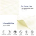 thumbnail image 6 of Unique Bargains Soft 100GSM Striped 16 Inch Deep Pocket Fitted Sheets Queen Beige, 6 of 8