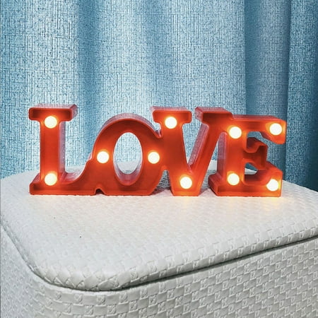 

Mgaxyff Romantic Word Night Light LED Night Light For Proposal Confession Valentine s Day Wedding Outdoor