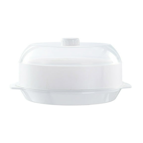 Microwave Steamer Heated Steamer With Transparent Cover Deformation Microwavable Veggie Steamer With Handle For Home Kitchen Proof And Wear Resistance Reusable Food Wrap Set Fruit Bags Freezer Stand