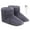 Grey, variant on Xinyolin 1 Pair Hiding Interface Non-slip Foot Warmers Simple Soft Plush USB Electric Boots Slippers for Indoor