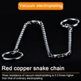 thumbnail image 3 of Chain Dog Choke Collar ,Puppy Metal Snake Chain Slip Collar Choker for Training Walking A, 3 of 5