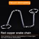 thumbnail image 3 of Collar de estrangulamiento para perro con cadena Dinheiro, cadena de serpiente de metal para cachorros, gargantilla para entrenamiento y caminata, 3 of 5