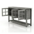 thumbnail image 6 of Furniture of America Chico Contemporary Wood 5-Shelf Buffet, Gray Oak, 6 of 10