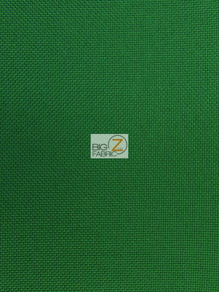 Solid Canvas Outdoor Waterproof PVC Backing Fabric / Hunter Green