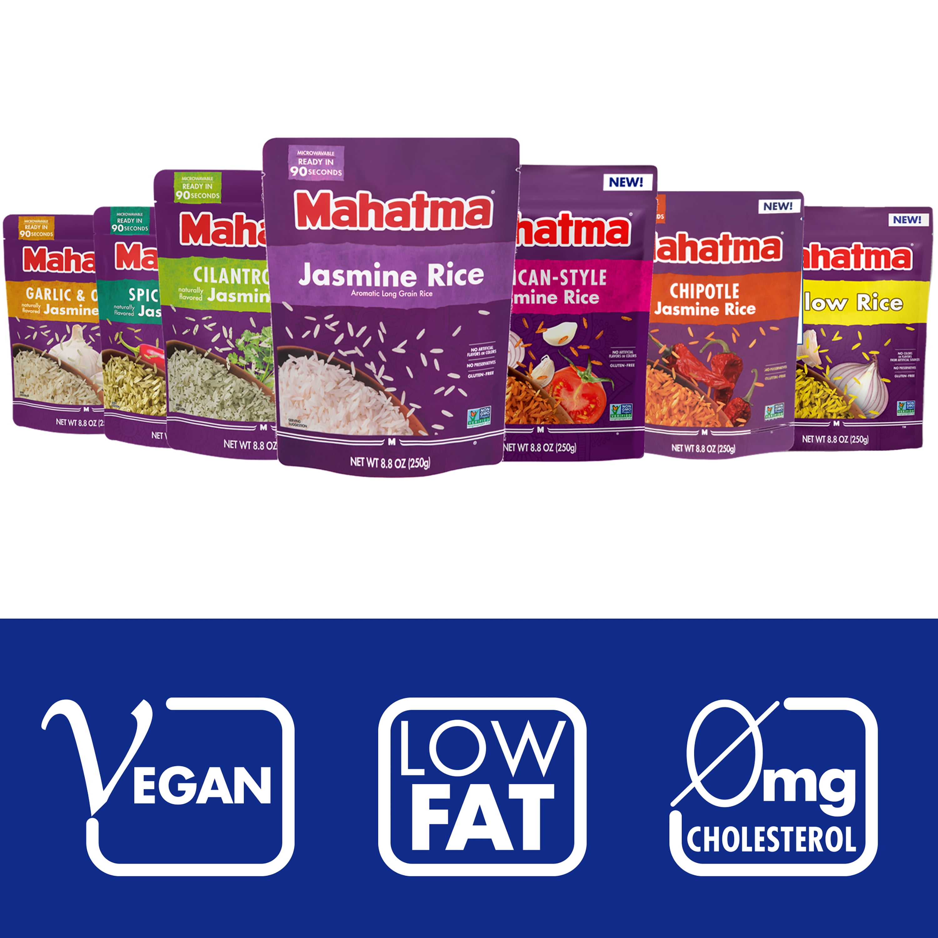 Mahatma Fully Cooked, Precooked Garlic and Olive Oil Jasmine Rice