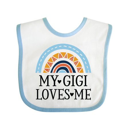

Inktastic My Gigi Loves Me Rainbow Gift Baby Boy or Baby Girl Bib