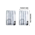 thumbnail image 3 of Beautynvta 2 Pack Black White Print Short Kitchen Curtains, Rod Pocket Light Filtering Window Drapes, Decorative Curtain Panels for Kitchen Bathroom Decor, 3 of 7